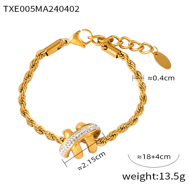 3:TXE005- Gold bracelet