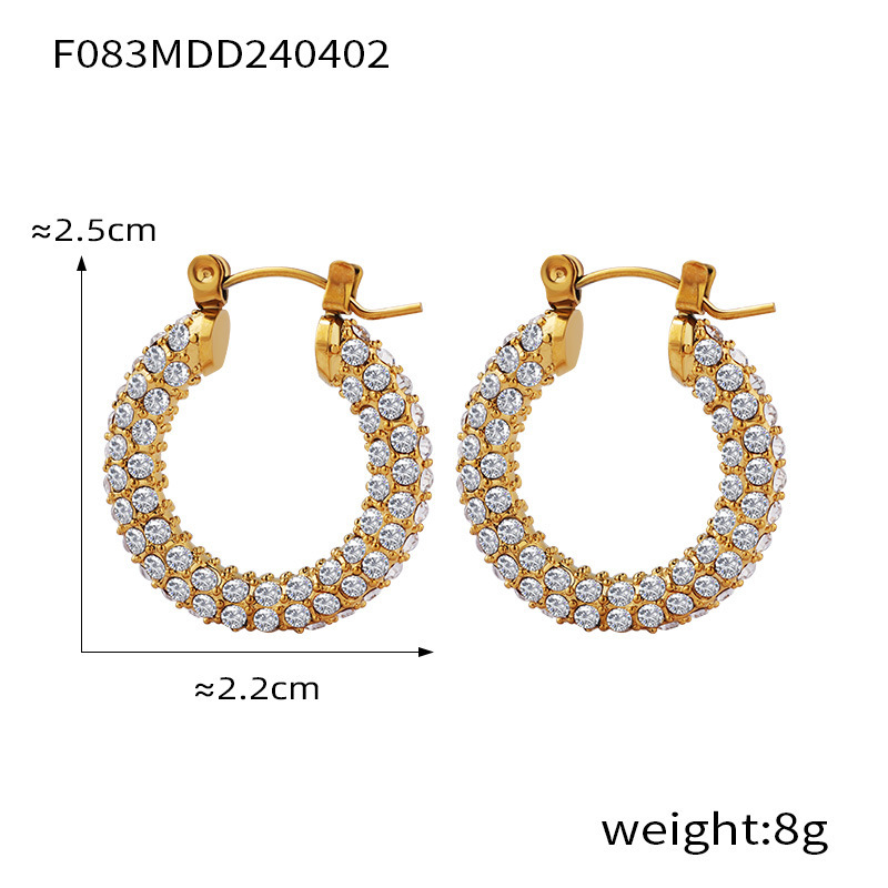 F083- Gold earrings