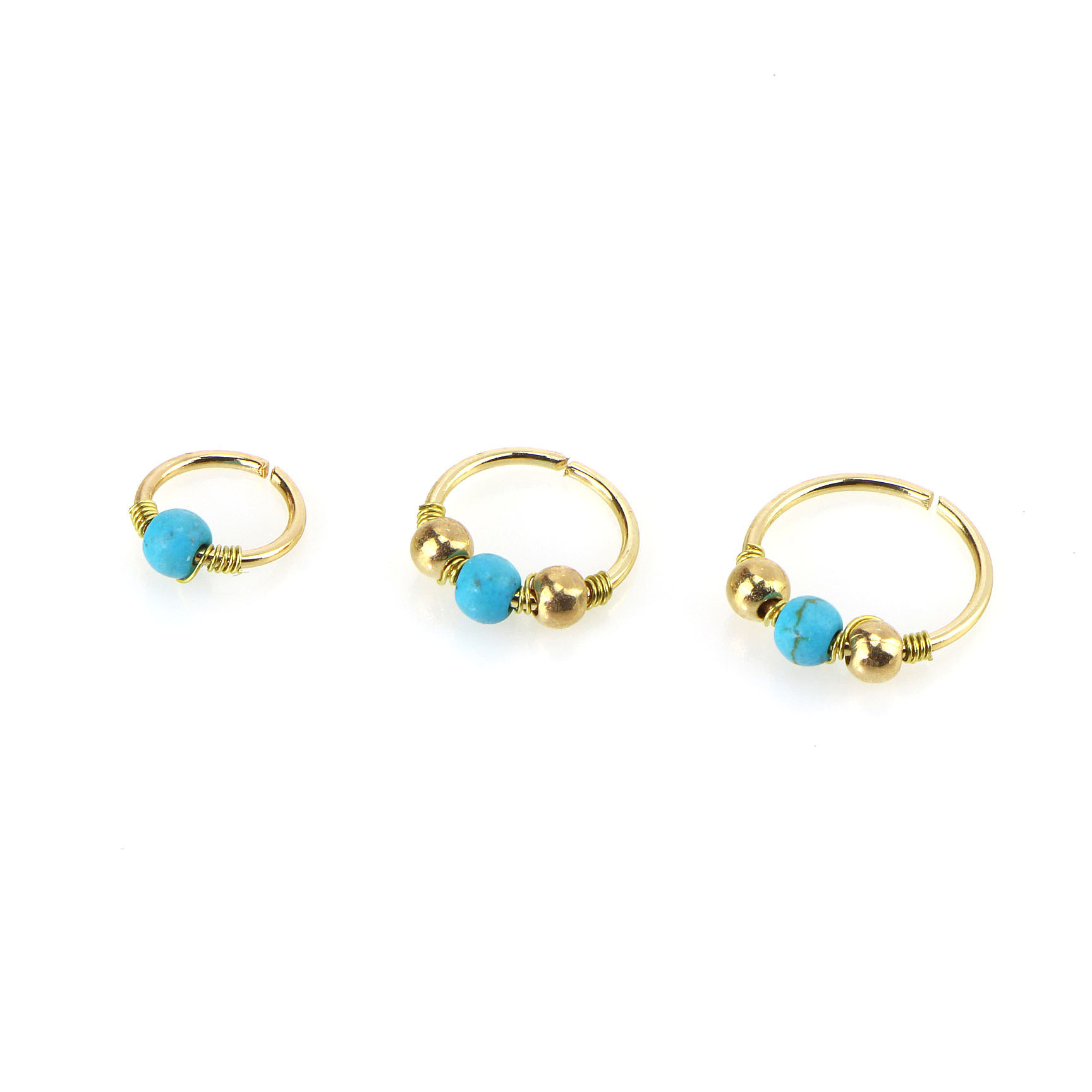 Golden turquoise 6mm