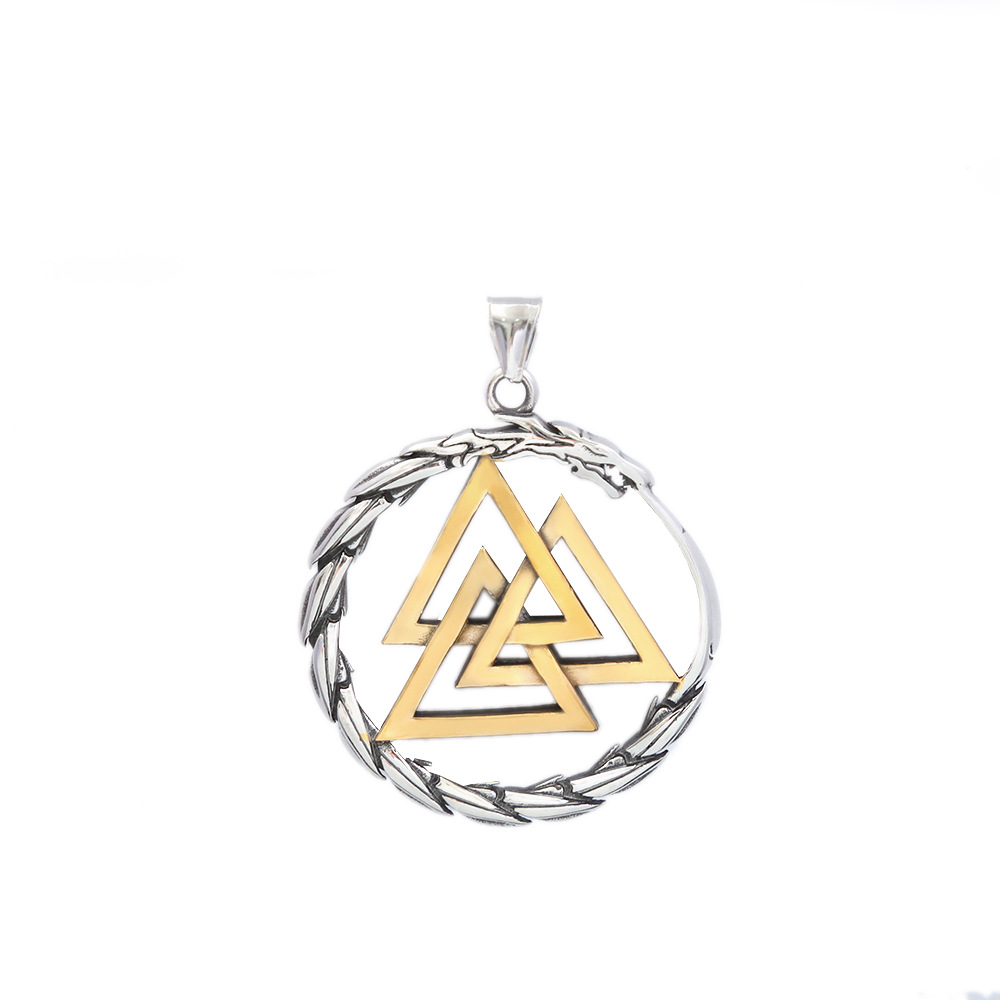 sliver and gold pendant