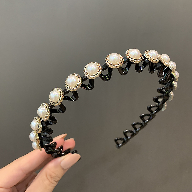 1:Pearl wave hair hoop