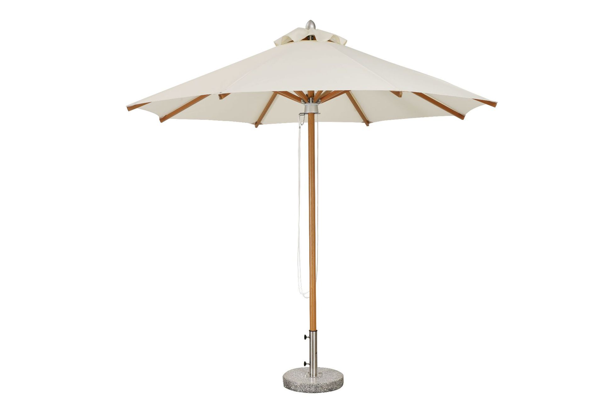 Luxury single top 48 pillar (wood grain) Central pillar Umbrella (280g polyester cloth - without base)