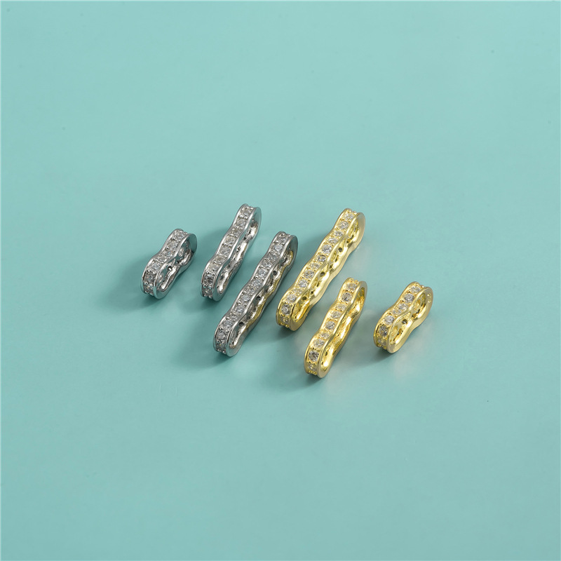 Gold plated double hole - Width: 6.6MM length: 13M
