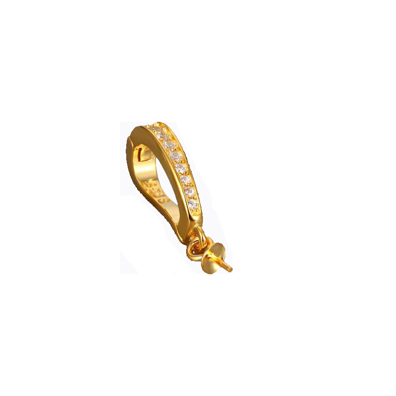 Large yellow gold -12x8x3.5mm