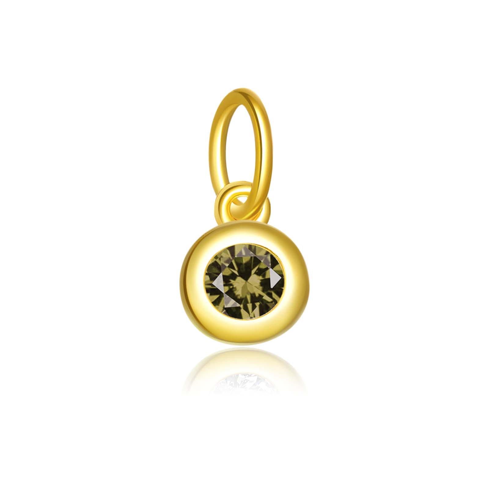 18K gold - olive green