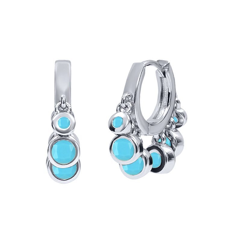 9:Blue turquoise silver