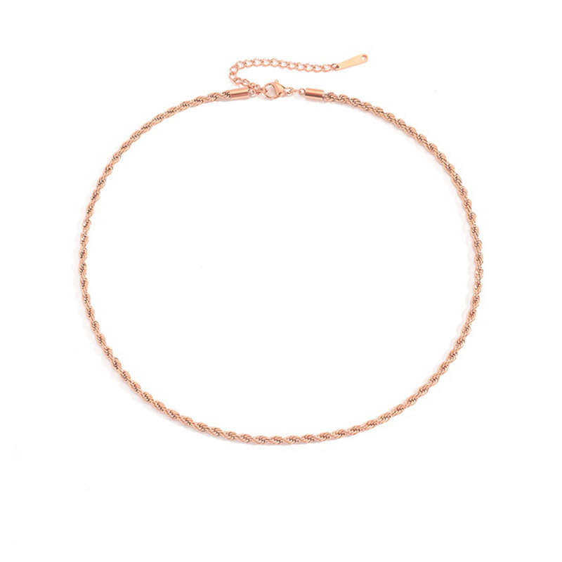 rose gold color 3mm-38and5CM