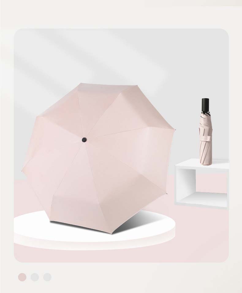 8 bone manually enlarged vinyl umbrella - UV - pink