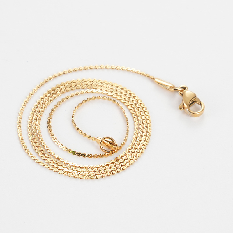 Vacuum electroplated gold chain width 1.1MM (0.4 l