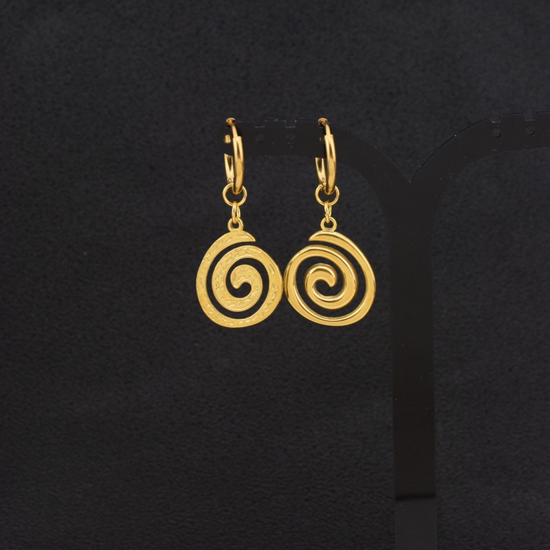 3:Gold earrings