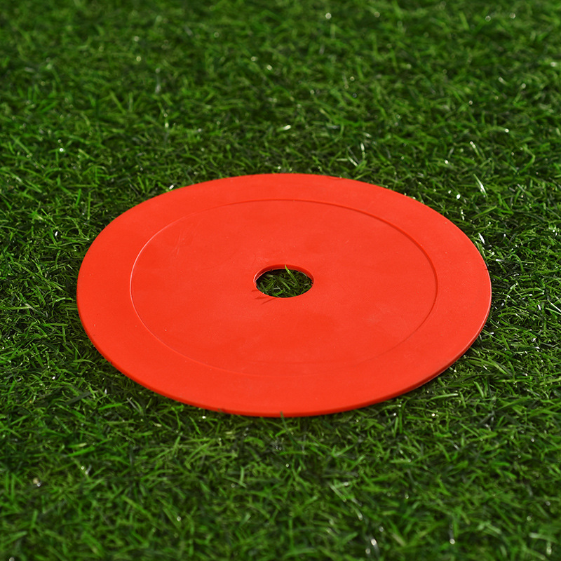Red - small round hole landmark mat
