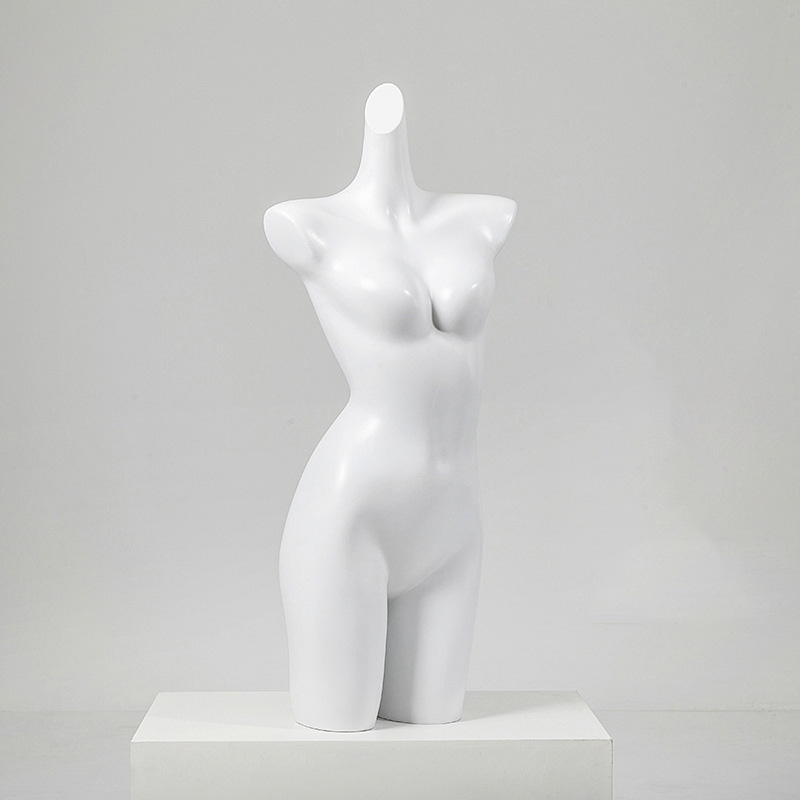 Pointed white conjoined body-Shoulder width 41cm, chest 85cm, waist 61cm, hip 90cm, height 36cm