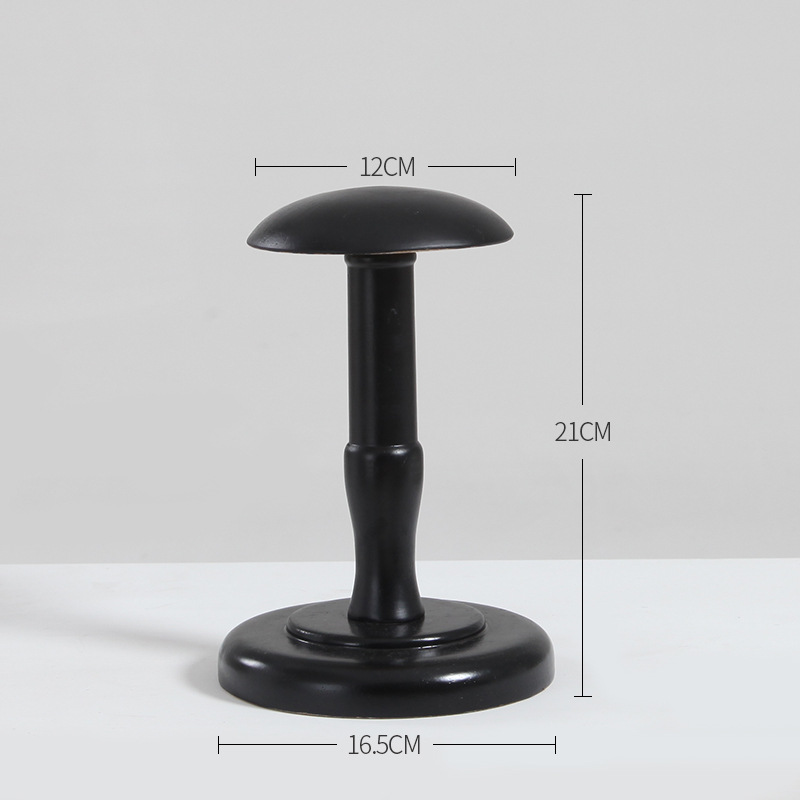 Elegant black wood hat Stand (short)