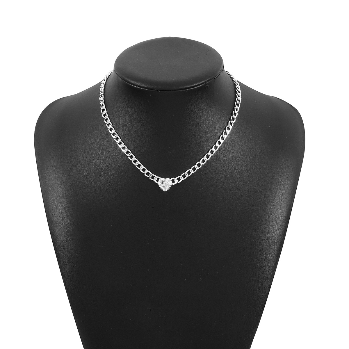 4:White K necklace