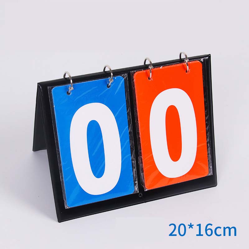 Leather two-digit scoreboard red -- blue