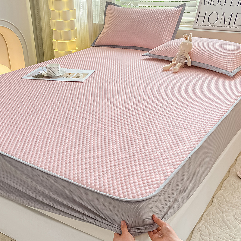 pink-Bed Fitted Sheet