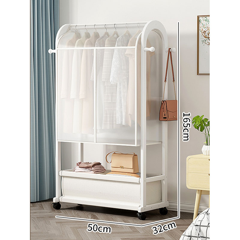 White 50 - Clothes rack   dust cover