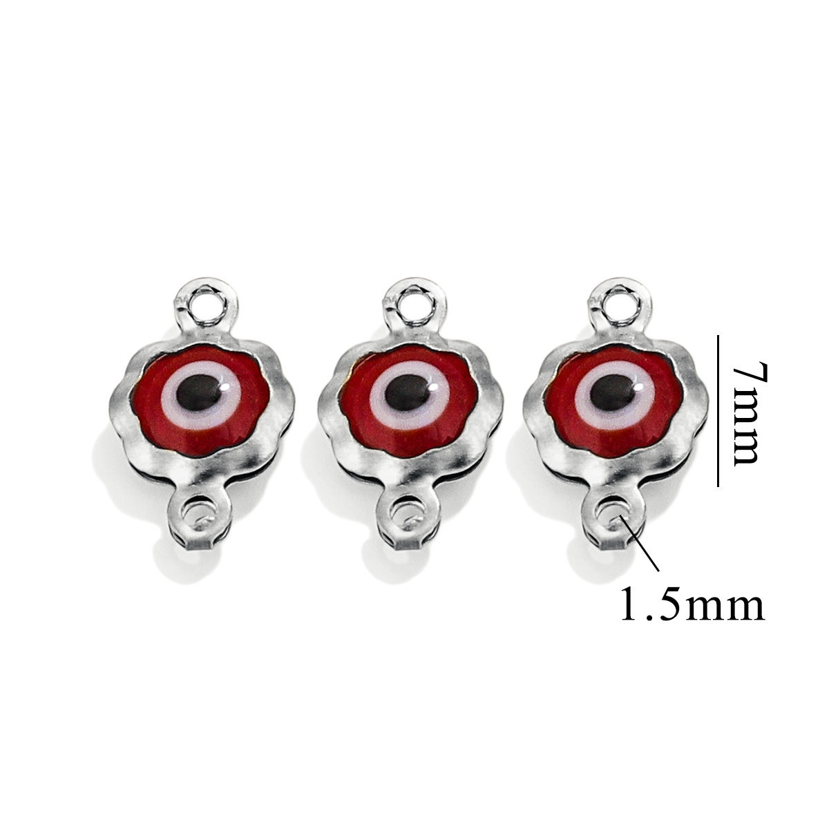 Double Hole - Steel - Red