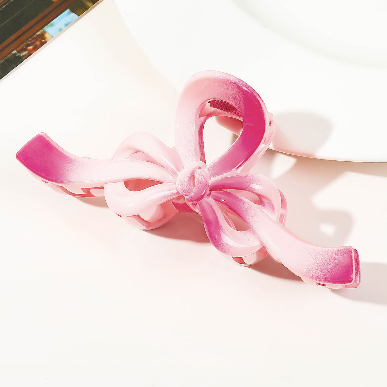 8:Bowknot clip - pink