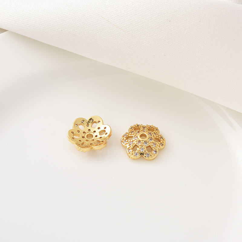 6:Model C Gold 12MM diameter (one) with 12-16 beads
