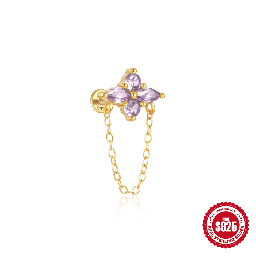 Gold - Purple diamond
