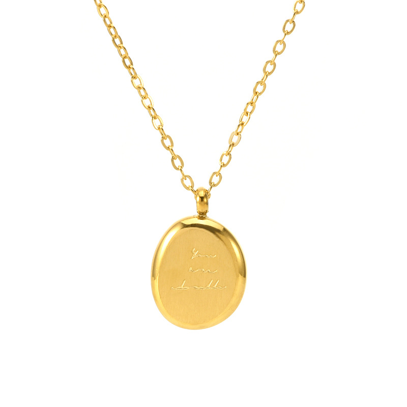 Golden pea necklace 40+5cm