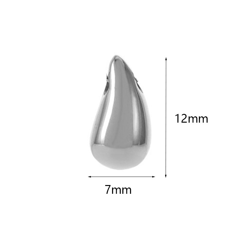 1:Steel color water drop pendant