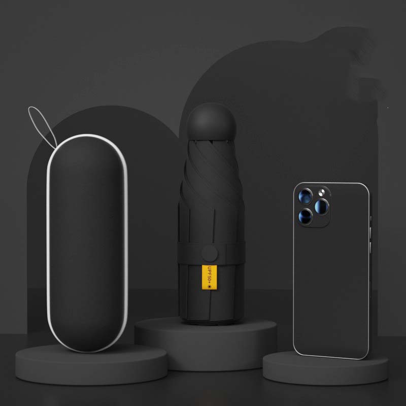 Full blackout Ultra Light Six Bone air- plus capsule case - Dream Black