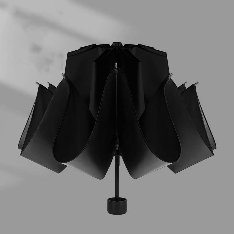 8 bone Manual Business Weather Umbrella - Black