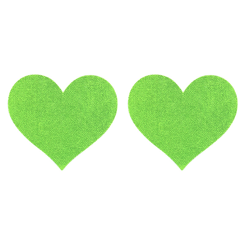 Fluorescent green Large heart shape
