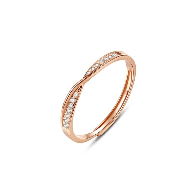 2:Rose gold ring for women