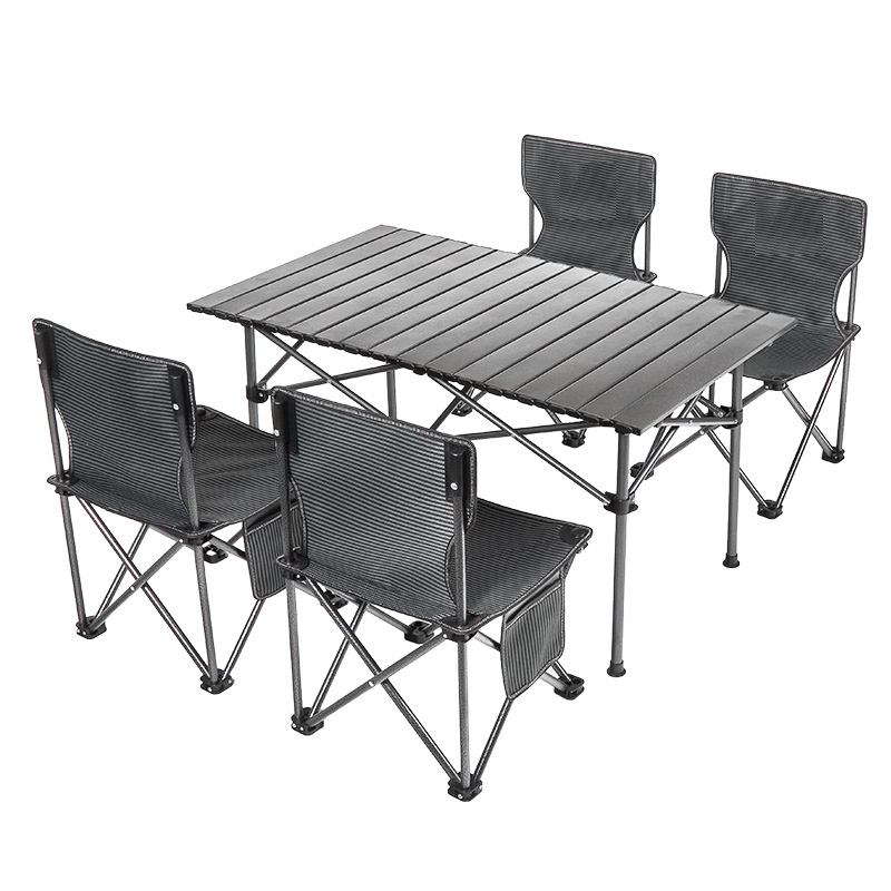 Long table 5-piece set (Chair 36x36x60cm table 95x55x50cm)