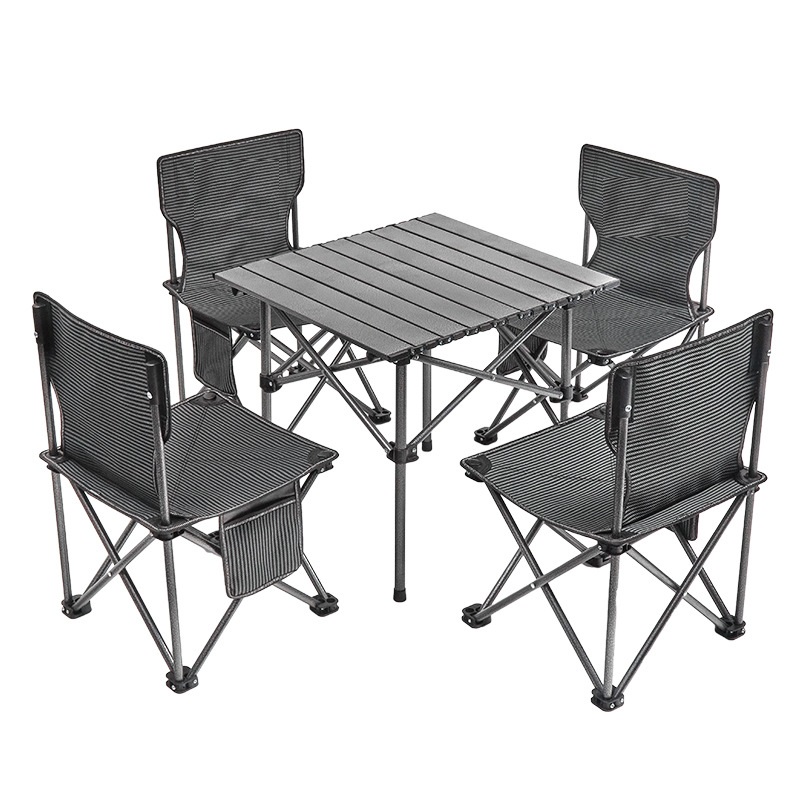 Five-piece set (Chair 36x36x60cm table 50x50x50cm)