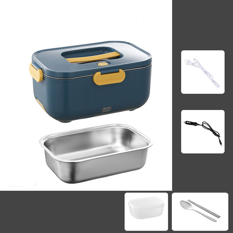 Dark green 1 compartment with spork, spoon and box