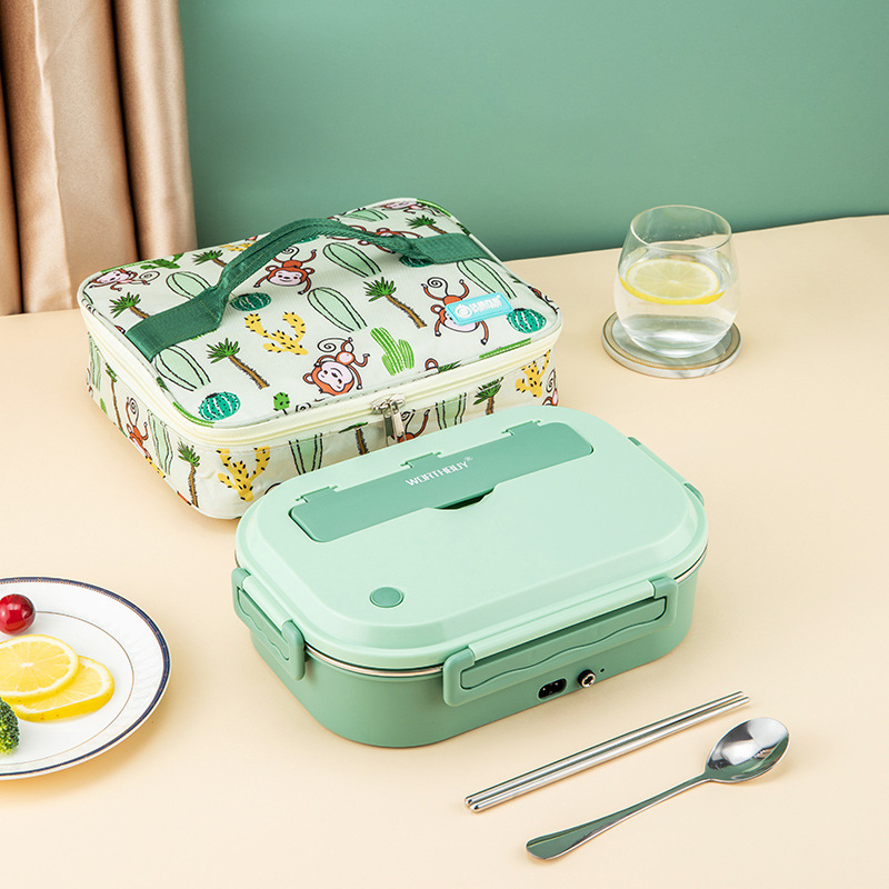 Matcha Green lunch Box - Home Car Dual mode - Monkey tray bag