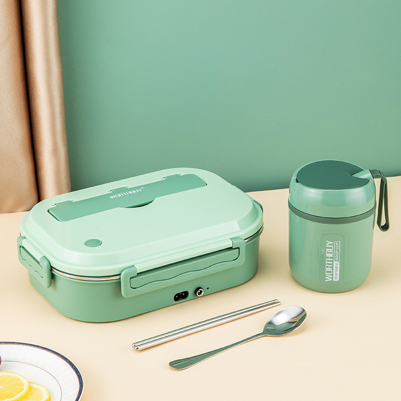 Matcha Green lunch box - Family Car dual mode - Soup cup