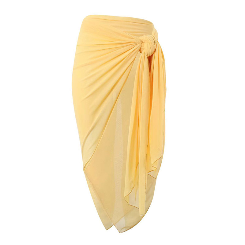 Yellow yarn skirt [ average code ]