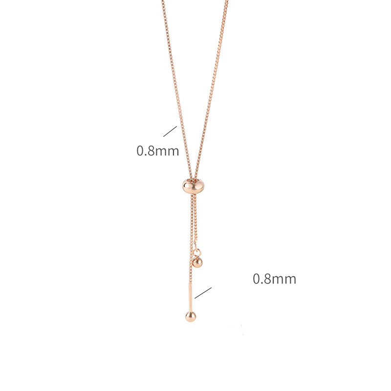 YL225- Rose gold necklace-51cm
