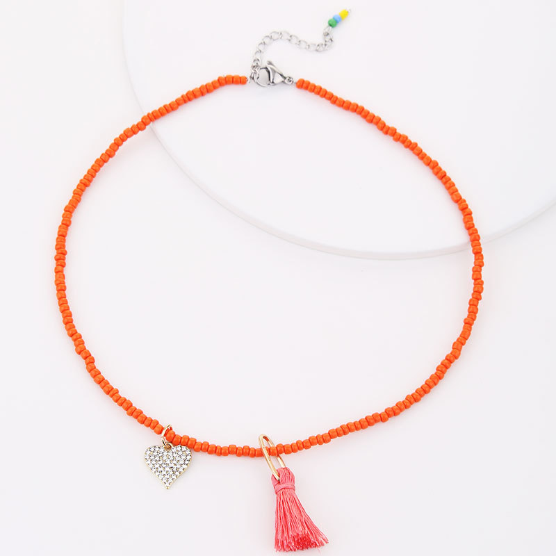 Orange band pendant