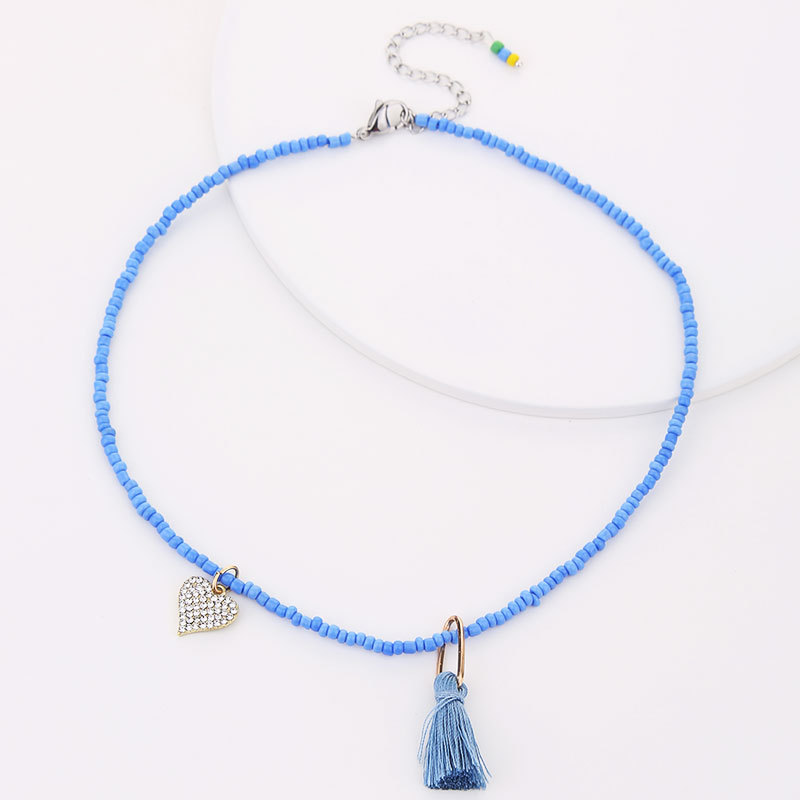 Blue strap pendant