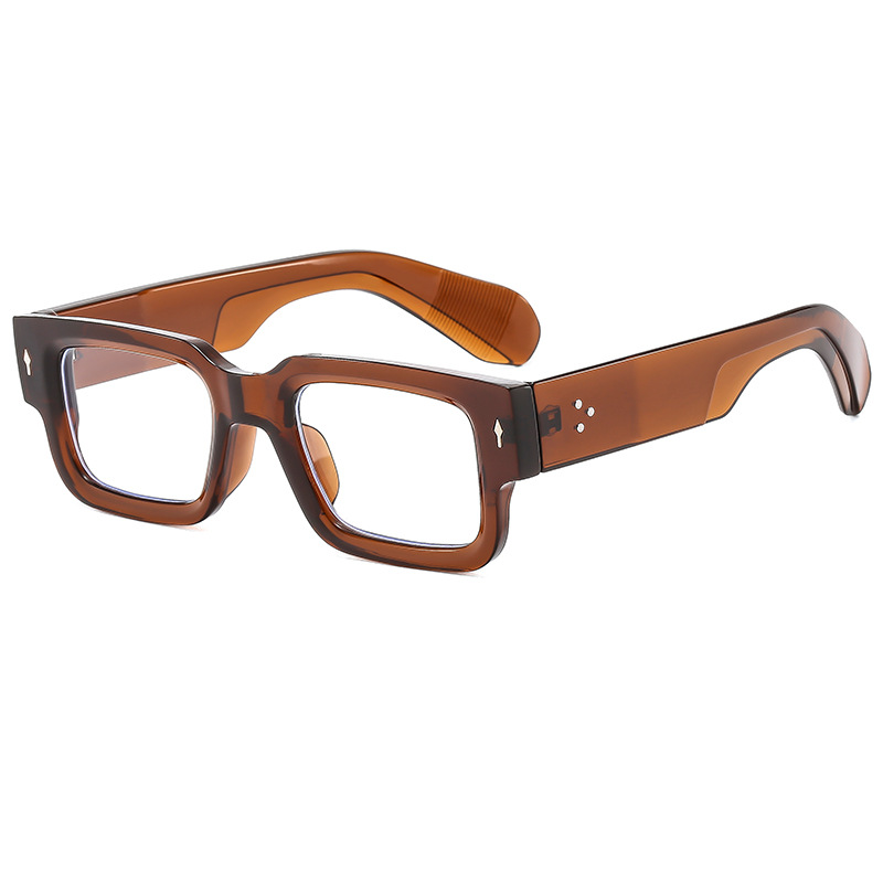 Tan frame flat lens