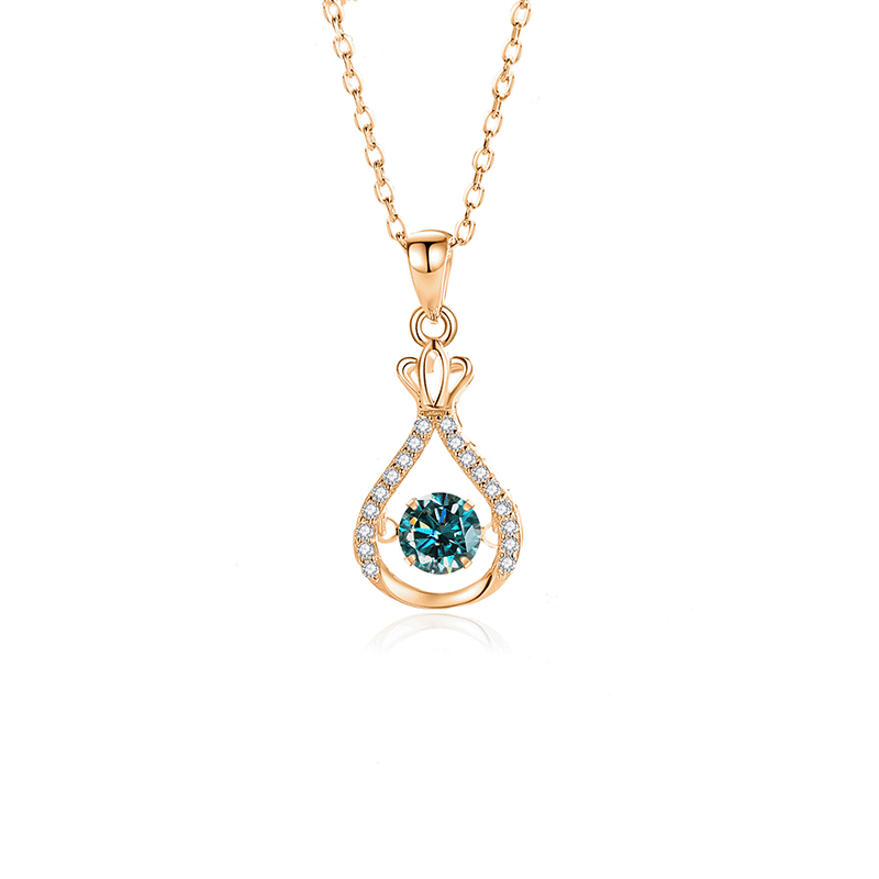 FDTD-042- Mosan Green diamond rose gold