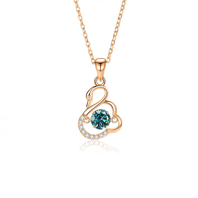 FDTD-035- Mosan Green diamond rose gold