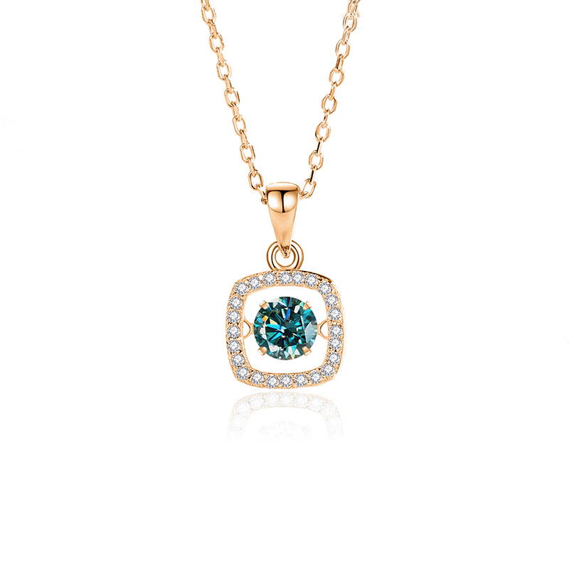 FDTD-038- Mosan Green diamond rose gold