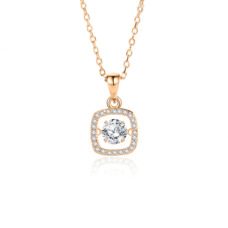 FDTD-038- Mosan White diamond rose gold
