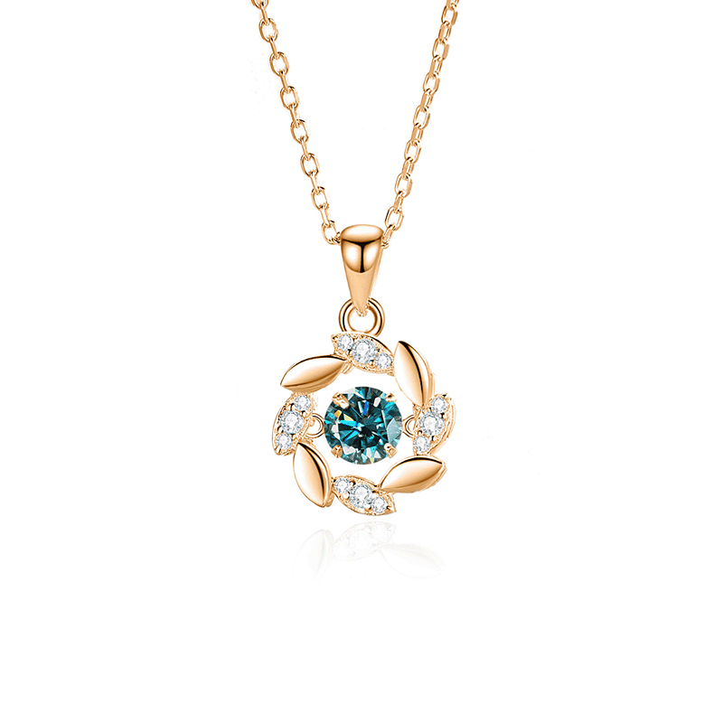 FDTD-028- Mosan Green diamond rose gold