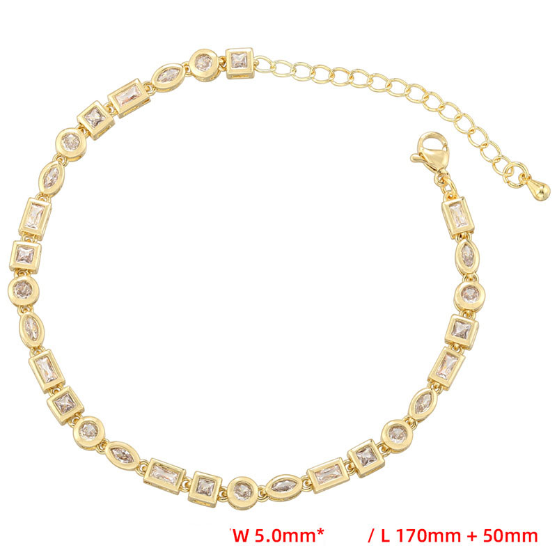 1:Gold and white diamond bracelet