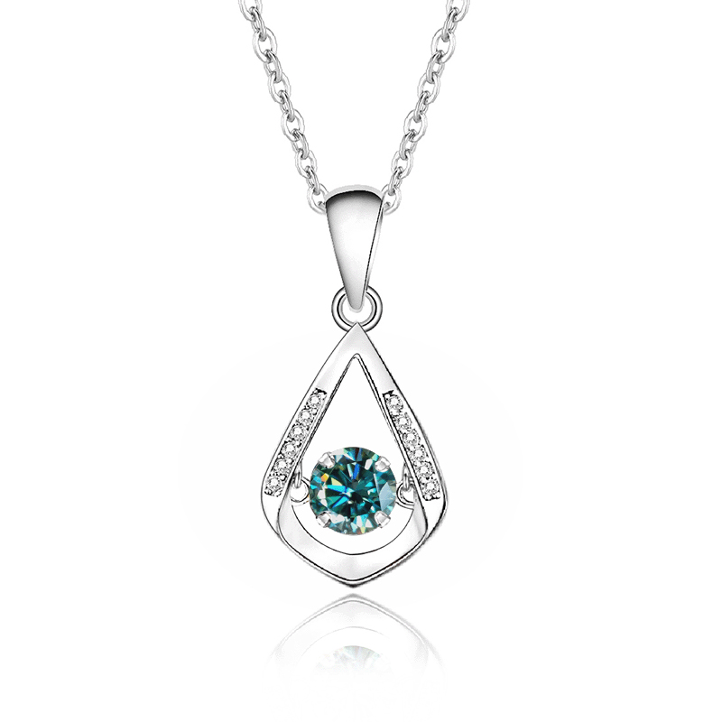 FDTD-005 (Mosan Blue Green diamond white gold)