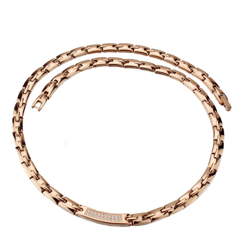 5:Rose Gold Necklace 49.5cm- Magnet