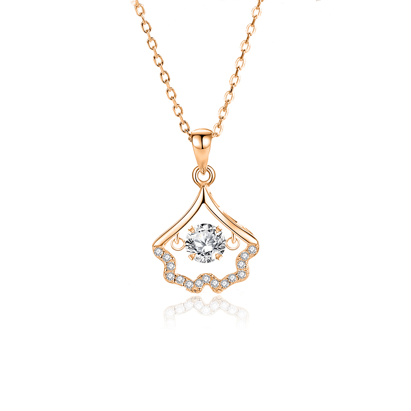 FDTD-039- Mosan White diamond rose gold